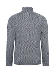 Mountain Warehouse Black Power Mens Half Zip Quick Drying Midlayer Fleece - Image 3 of 5