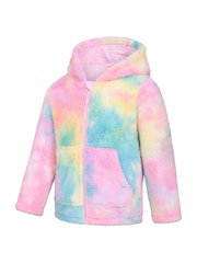 Mountain Warehouse Pink Kids Rainbow Cosy Full Zip Hoodie - Image 4 of 5