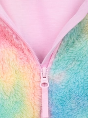 Mountain Warehouse Pink Kids Rainbow Cosy Full Zip Hoodie - Image 5 of 5