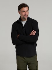 Mountain Warehouse Black Mens Camber Full Zip Quick Drying Fleece Jacket - Image 2 of 4