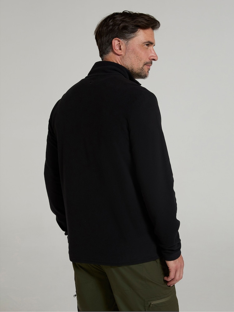 Mountain Warehouse Black Mens Camber Full Zip Quick Drying Fleece Jacket - Image 4 of 4