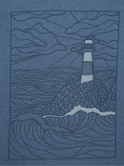 Mountain Warehouse Blue Womens Printed Lighthouse Hoodie - Image 9 of 10