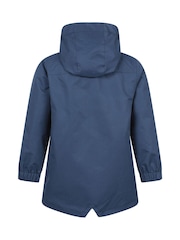 Blau - Mountain Warehouse Kids Coast Jersey Lined Waterproof Jacket - Bild 3 von 5