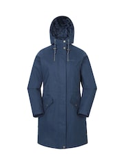 Mountain Warehouse Blue Womens Polperro Waterproof Lightweight Padded Jacket - Image 1 of 6
