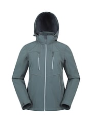أخضر - Mountain Warehouse Womens Genesis Water Resistant Softshell Jacket - صورة 1 من 5