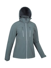 أخضر - Mountain Warehouse Womens Genesis Water Resistant Softshell Jacket - صورة 2 من 5
