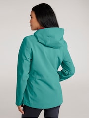 Mountain Warehouse Blue Womens Rainstorm 2.5 Layer Waterproof Jacket - Image 2 of 9