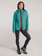 Mountain Warehouse Blue Womens Rainstorm 2.5 Layer Waterproof Jacket - Image 3 of 9
