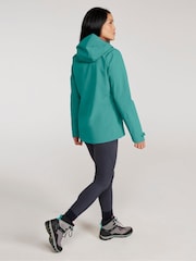 Mountain Warehouse Blue Womens Rainstorm 2.5 Layer Waterproof Jacket - Image 4 of 9