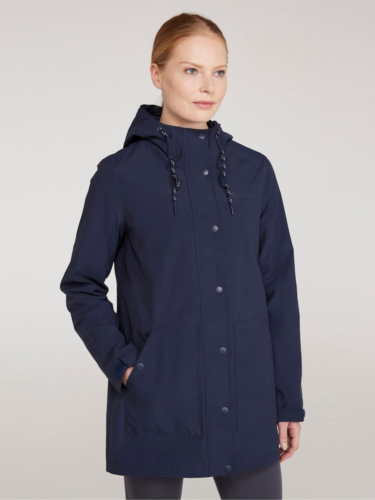 Mountain Warehouse Blue Womens Foxtail Waterproof Fleece Lined Jacket - Image 1 of 10 Mountain Warehouse Blue Womens Foxtail Waterproof Fleece Lined Jacket - Image 1 of 10