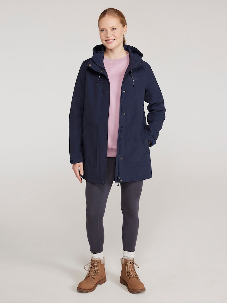 Pull Polaire Femme Mountain Warehouse - Bleu - Taille 8 - Zip 1/4 - Occasion Parfait état