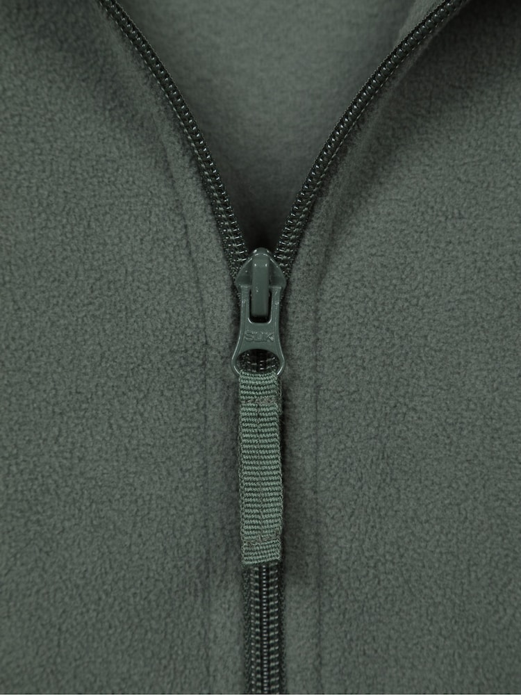 Mountain Warehouse Green Mens Camber Full Zip Quick Drying Fleece Jacket - Image 5 of 5