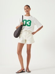 Hush White Collegiate Graphic Print T-Shirt - Image 2 of 5