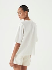 Hush White Collegiate Graphic Print T-Shirt - Image 3 of 5