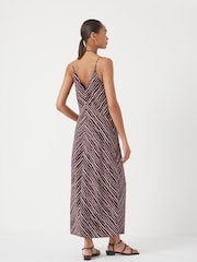 Hush Brown Air Flow Seam Detail Maxi Slip Dress - Image 2 of 6
