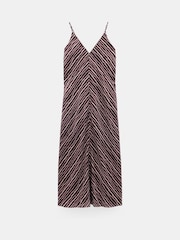 Hush Brown Air Flow Seam Detail Maxi Slip Dress - Image 6 of 6