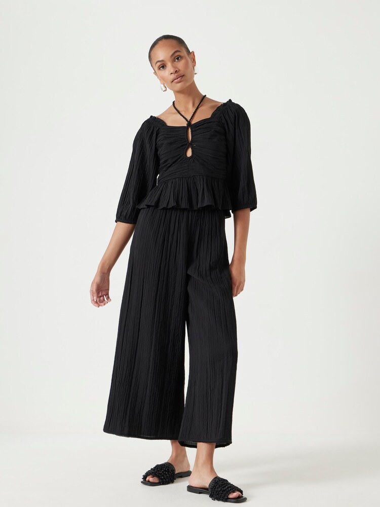 Hush Black Zoe Bandeau Crinkle Top - Image 2 of 6