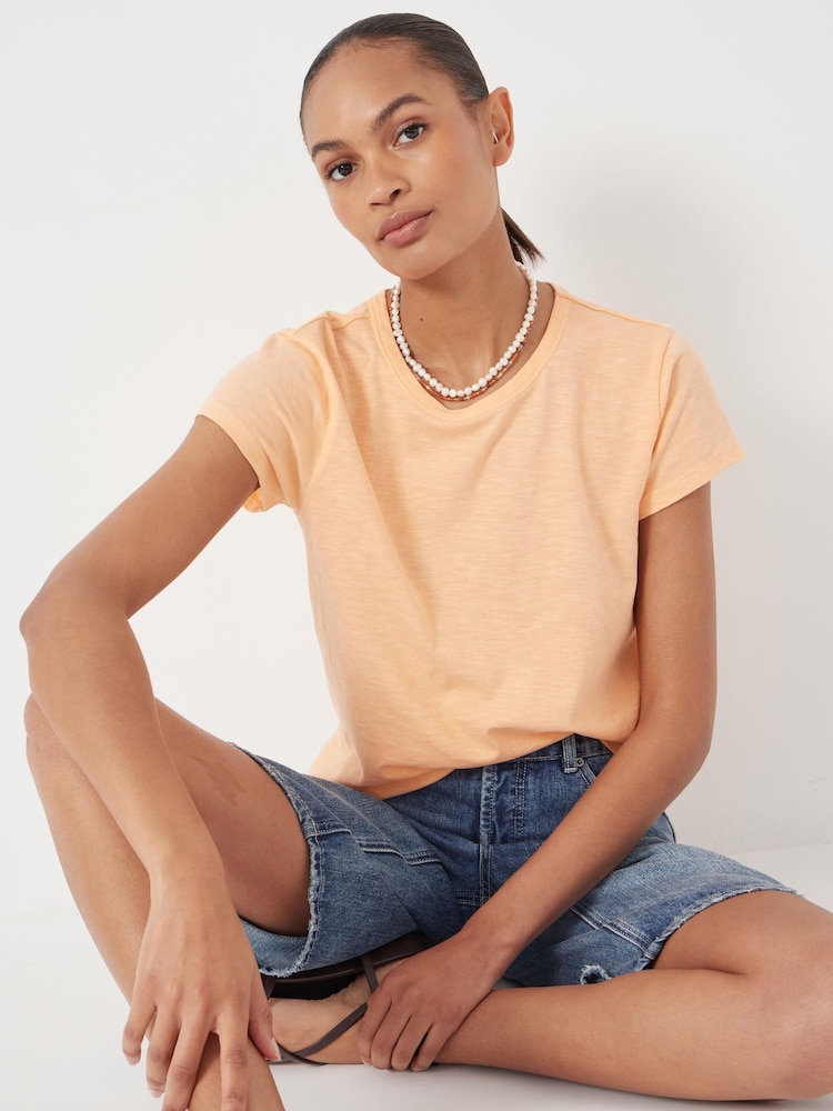 Hush Orange Slim Fit Crew T-Shirt - Image 1 of 5