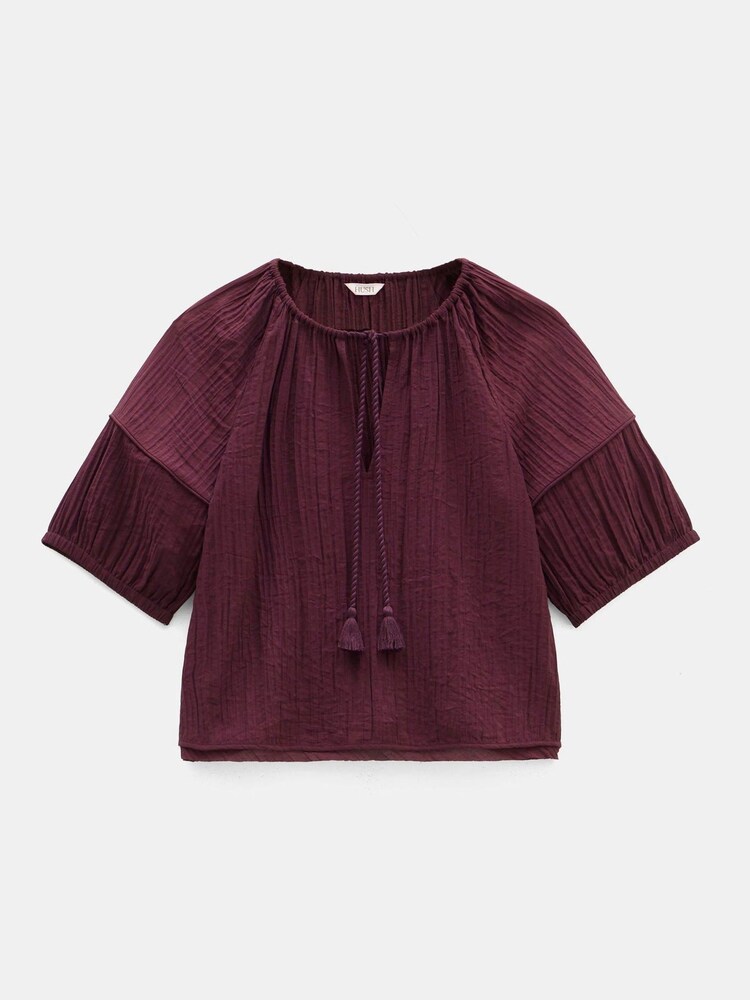 Hush Mae Crinkle Bluse mit Ballonärmeln - Bild 5 von 5