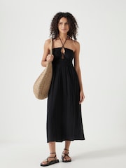 Hush Black Bella Cut Out Bandeau Dress - Image 1 of 5
