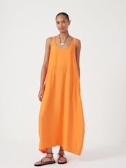 Hush Orange Liddie Air Flow Barrel Tank Dress - Image 1 of 5