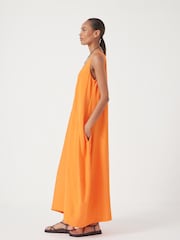 Hush Orange Liddie Air Flow Barrel Tank Dress - Image 2 of 5