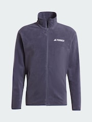 adidas Blue Terrex Multi Essentials Full Zip Fleece Jacket - Image 5 of 5
