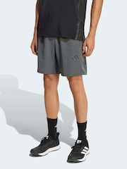 adidas Black Workout Essentials Base Melange Woven Shorts - Image 1 of 6