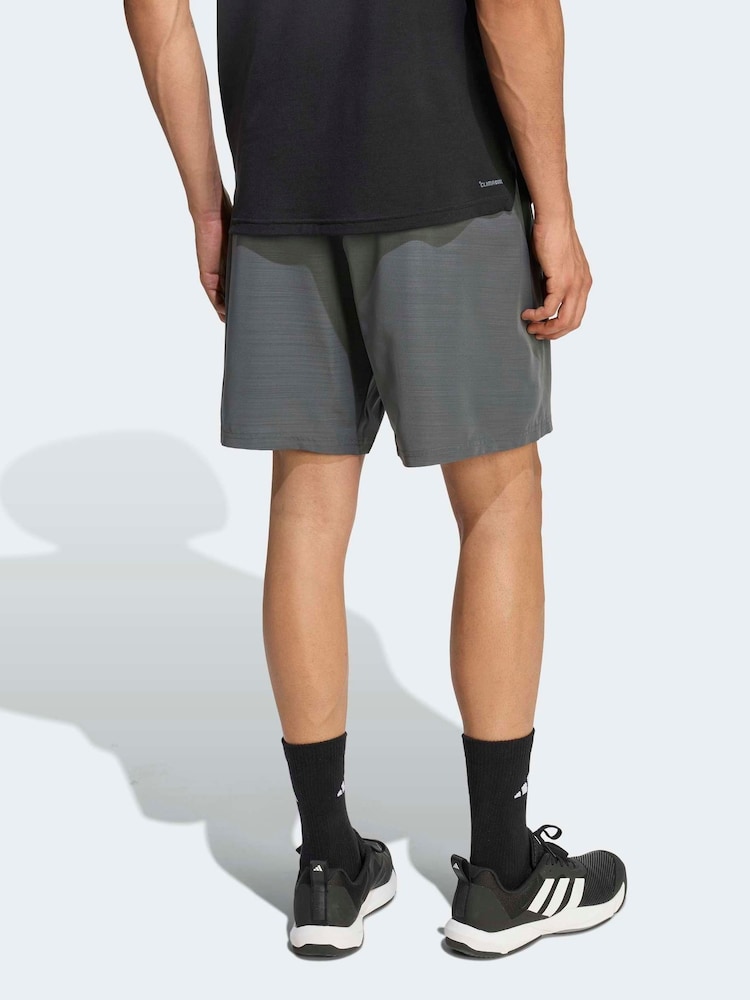 adidas Black Workout Essentials Base Melange Woven Shorts - Image 2 of 6