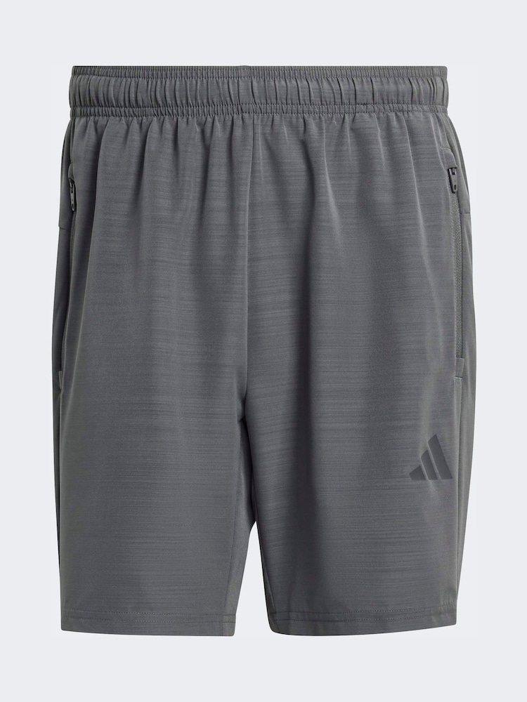 adidas Black Workout Essentials Base Melange Woven Shorts - Image 6 of 6
