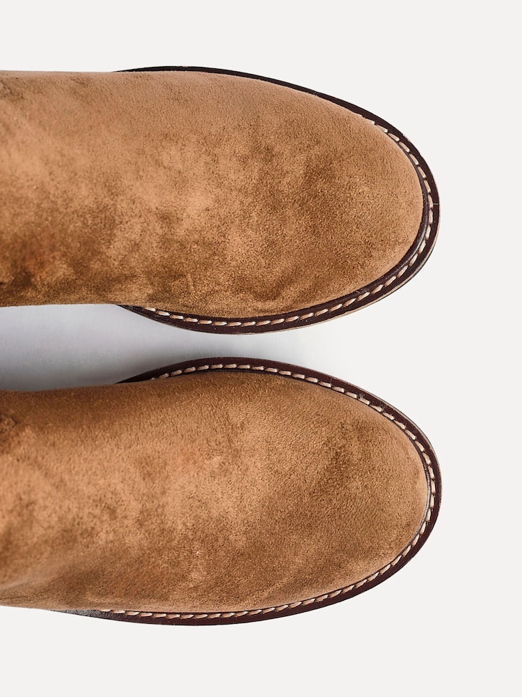 Linzi Natural Thrive Stacked Block Heel Ankle Boots - Image 6 of 6 Linzi Natural Thrive Stacked Block Heel Ankle Boots - Image 6 of 6