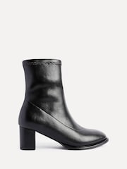 Linzi Rita Round Toe Block Heel Sock Boots - Imagem 2 de 6