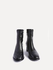 Linzi Rita Round Toe Block Heel Sock Boots - Imagem 3 de 6