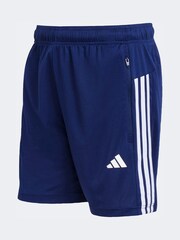 أزرق - adidas Workout Essentials Base 3-Stripes Pique Shorts 7Inch - صورة 6 من 6