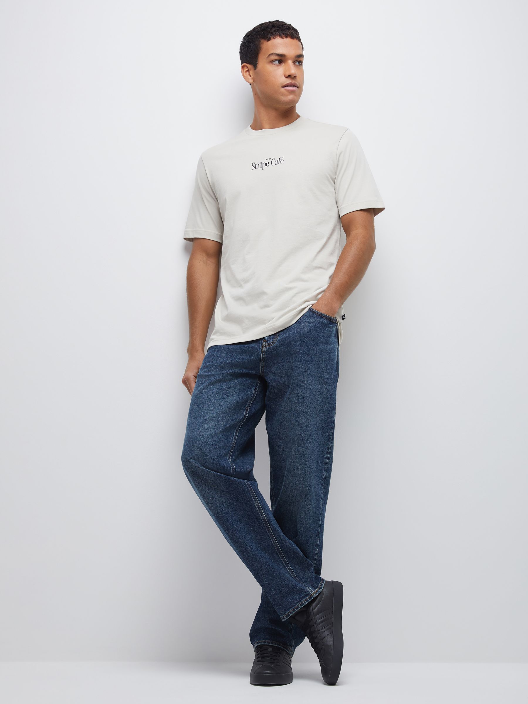 Buy adidas Beige Coffee Cafe Donut Box Graphic T-Shirt from Next USA