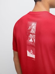 تيشرت من adidas برسومات ركوب الدراجات الجبلية في الهواء الطلق - صورة 3 من 3