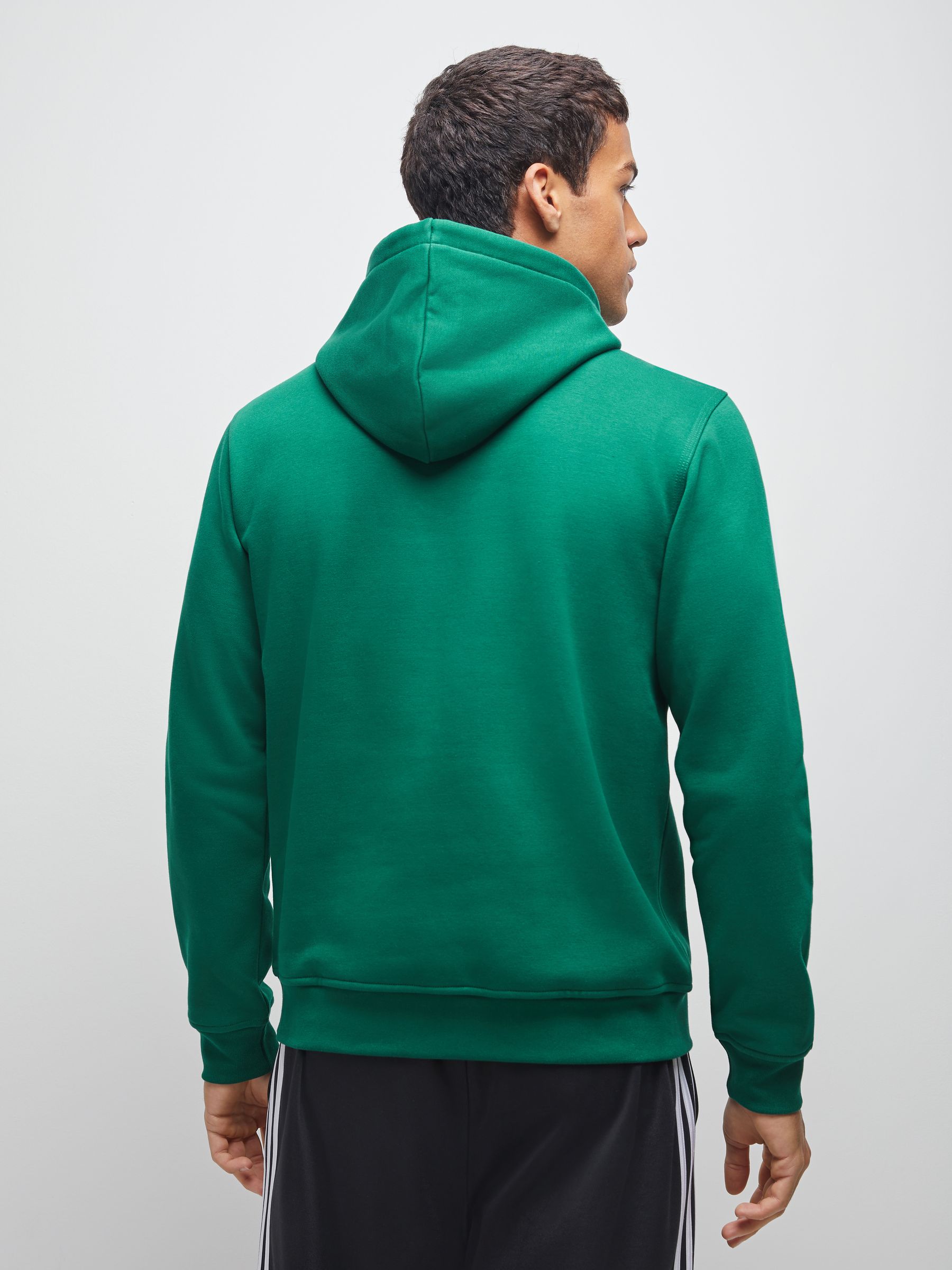 adidas Originals Dark Green Trefoil Essentials Hoodie | Laura Ashley