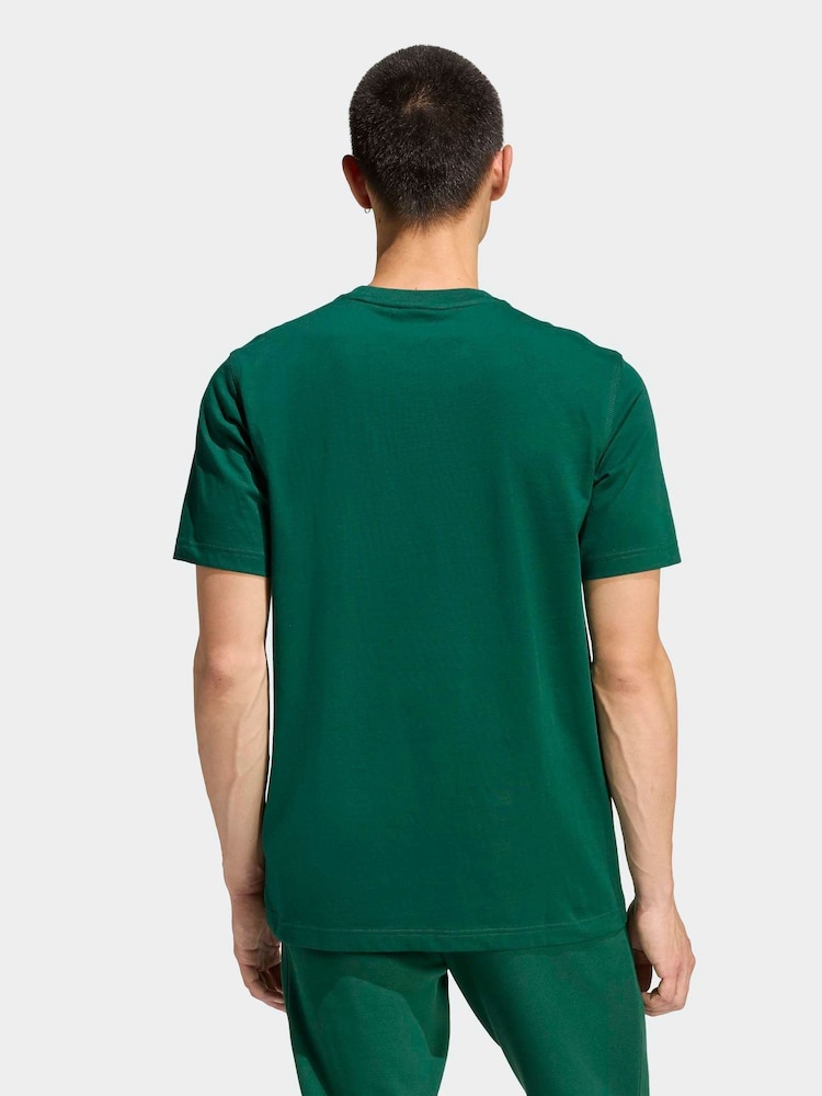 adidas Originals Dark Green Trefoil Essentials T-Shirt - Image 2 of 5