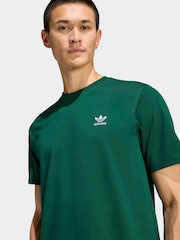 adidas Originals Dark Green Trefoil Essentials T-Shirt - Image 5 of 5