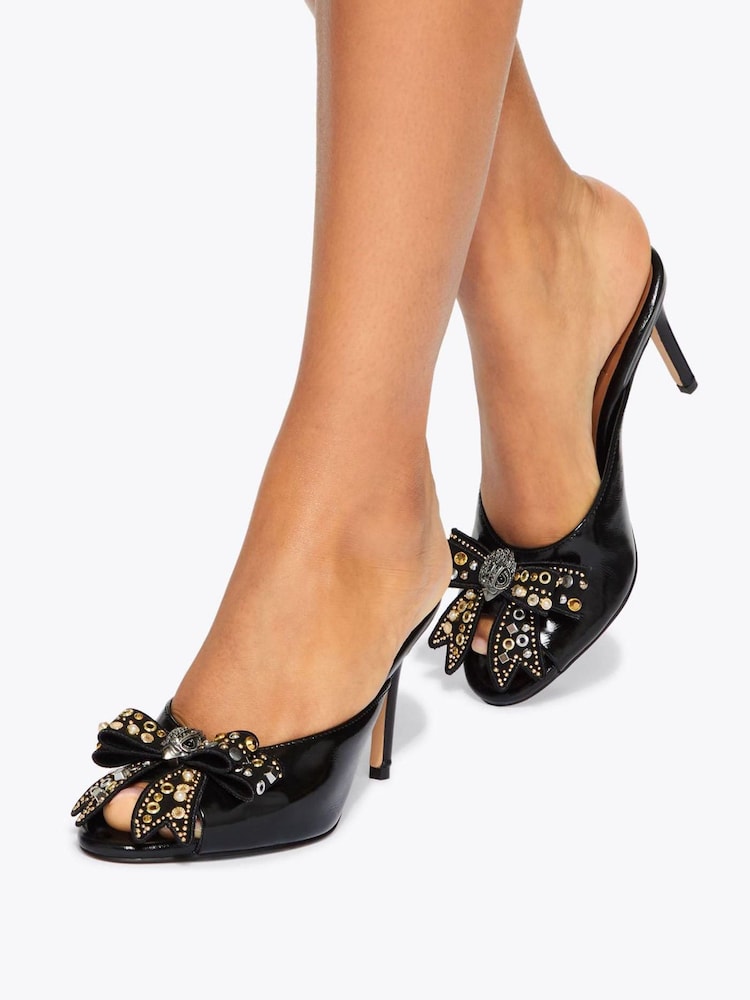 Kurt Geiger London Belgravia Stud Bow Mule Sandals - Image 1 of 5
