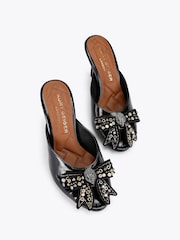 Kurt Geiger London Belgravia Stud Bow Mule Sandals - Image 4 of 5