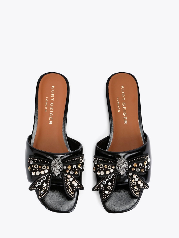 Kurt Geiger London Kensington Bow Flat Sandals - Image 5 of 5 Kurt Geiger London Kensington Bow Flat Sandals - Image 5 of 5