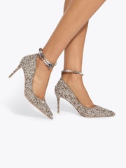 Kurt Geiger London Cream Belgravia Jewel Shoes - Image 1 of 5
