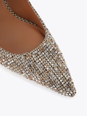 Kurt Geiger London Cream Belgravia Jewel Shoes - Image 5 of 5