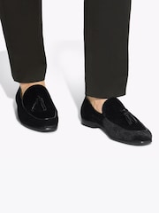 KG Kurt Geiger Curtis Velvet Black Shoes - Imagen 1 de 5