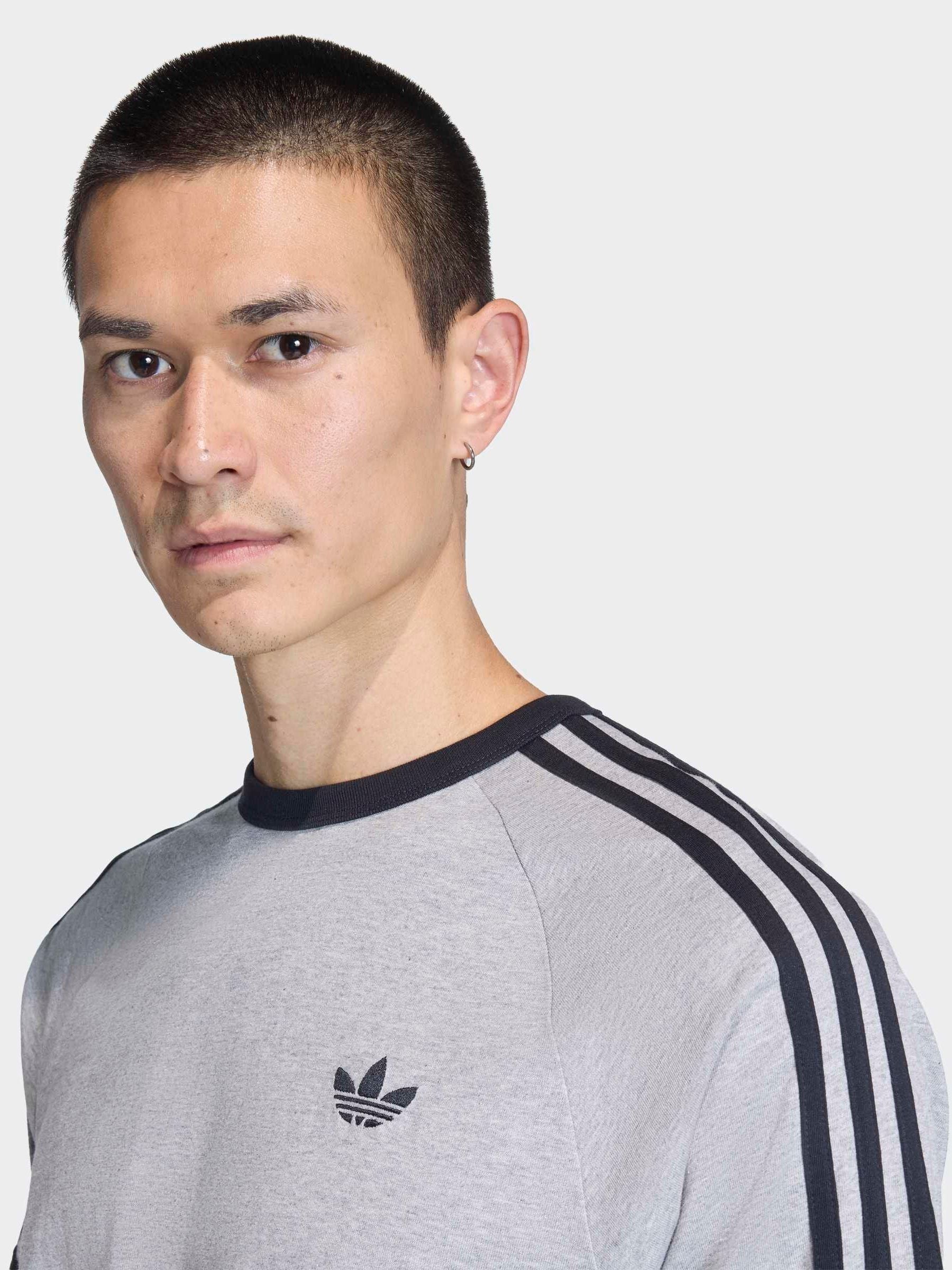Buy adidas Originals Grey 3-Stripes T-Shirt from Next USA