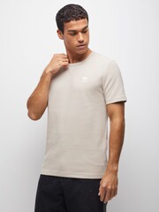 adidas Originals Brown Trefoil Essentials Waffle T-Shirt - Image 4 of 7