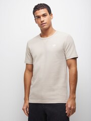 adidas Originals Brown Trefoil Essentials Waffle T-Shirt - Image 5 of 7