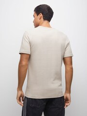 adidas Originals Brown Trefoil Essentials Waffle T-Shirt - Image 6 of 7