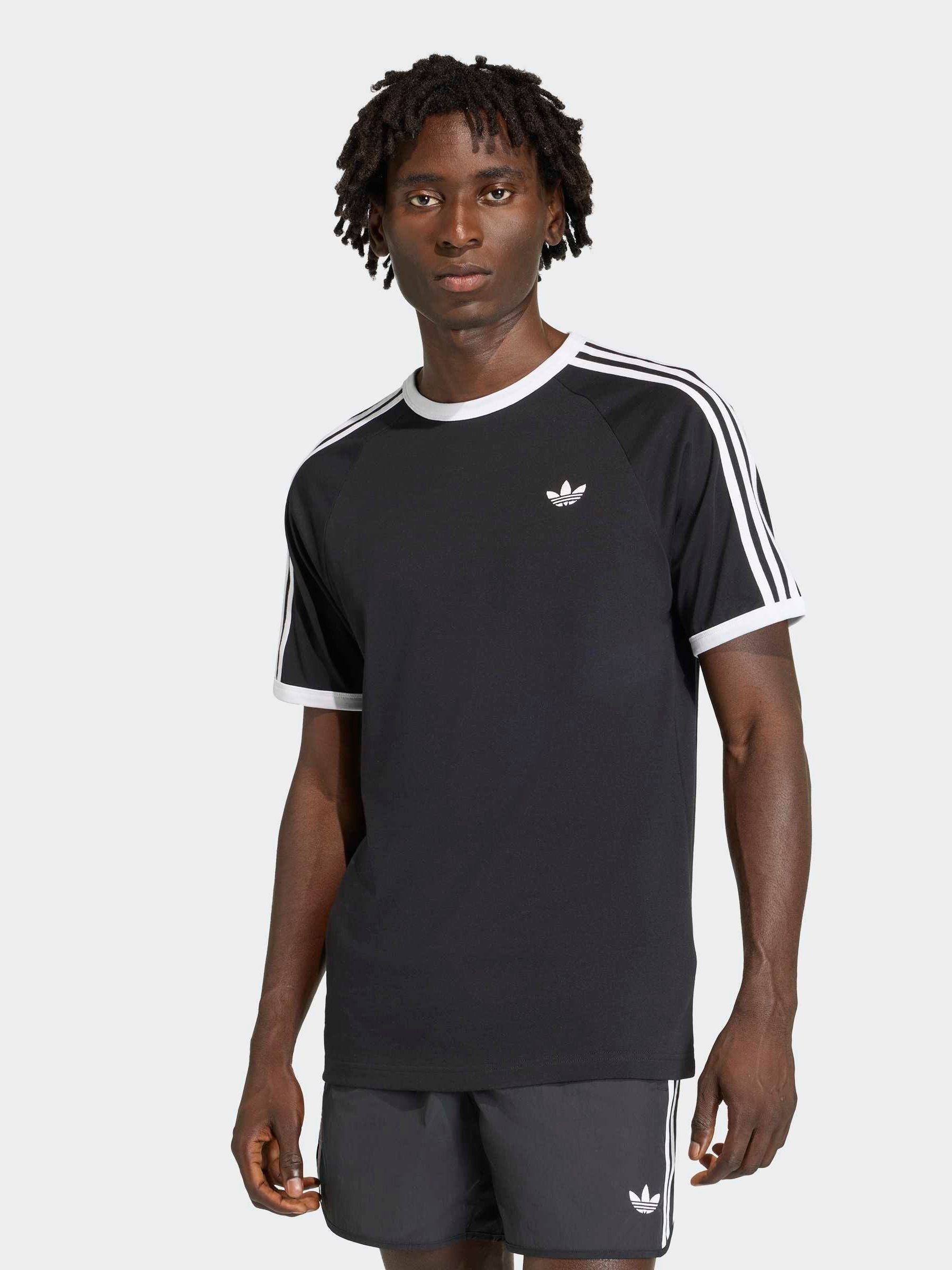 Buy adidas Originals Black 3-Stripes T-Shirt from the Next UK